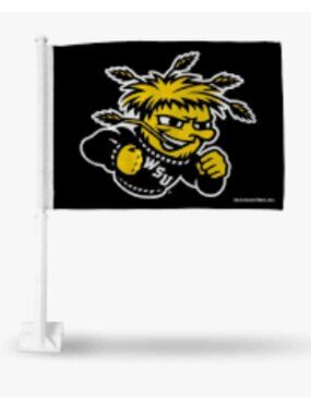 NEW Wichita State Shockers NCAA 11X14 Window Mount 2-Sided Car Flag